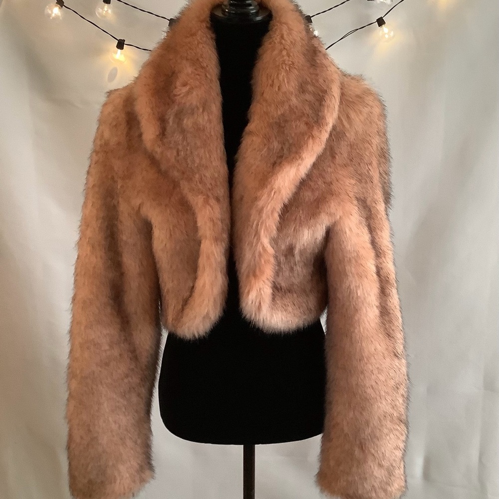 Faux Fur Girbaud Half Jacket